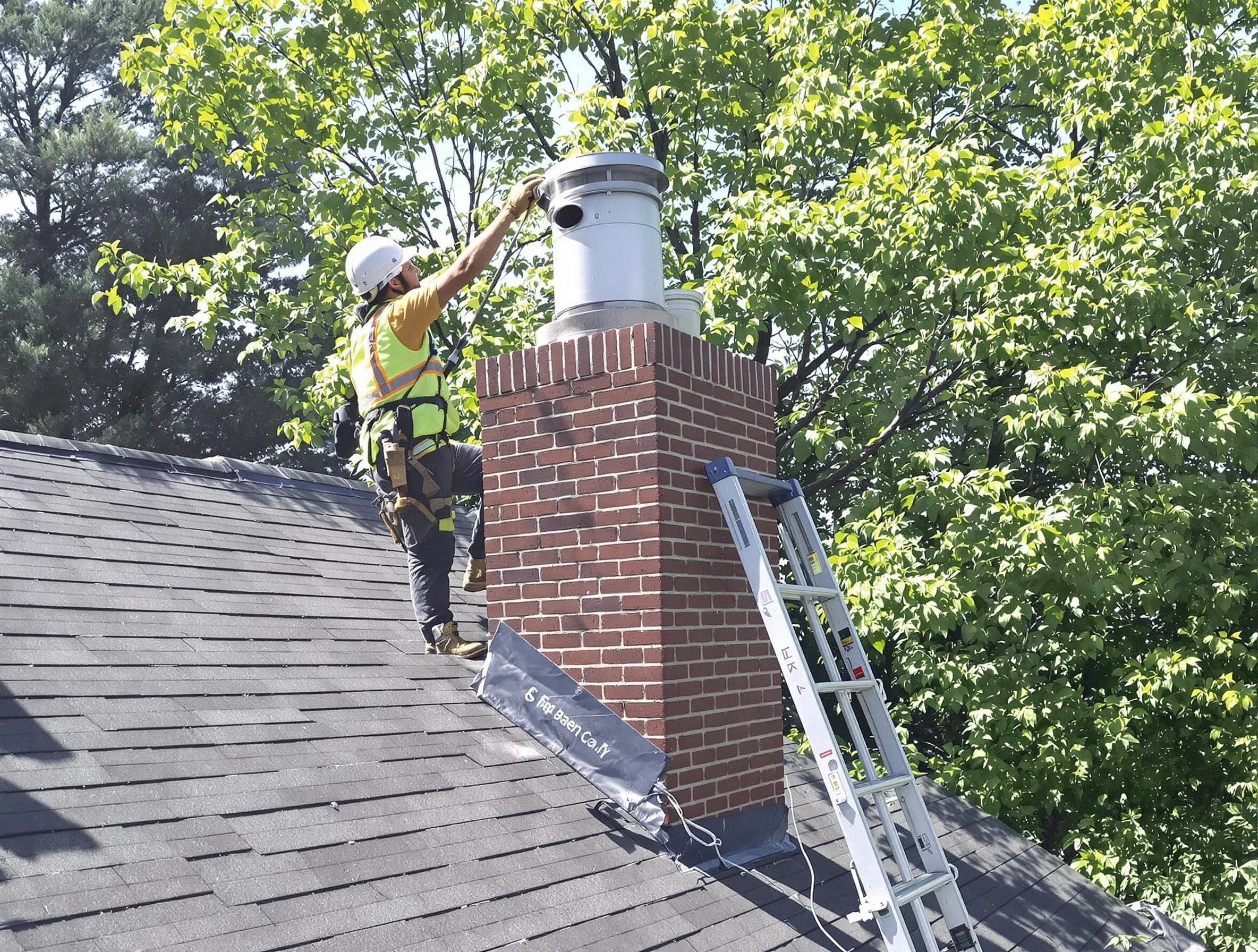 Chimney liner inspection by Fairmount Chimney Sweep in Fairmount, CO