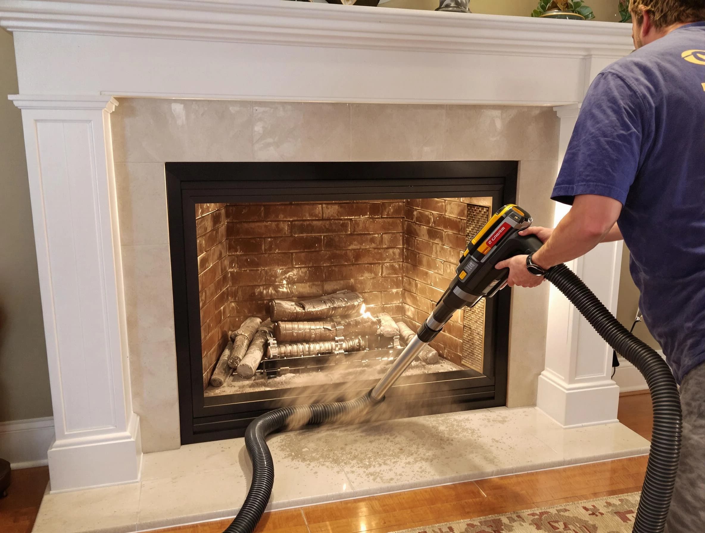 Fireplace cleaning performed by Fairmount Chimney Sweep in Fairmount, CO