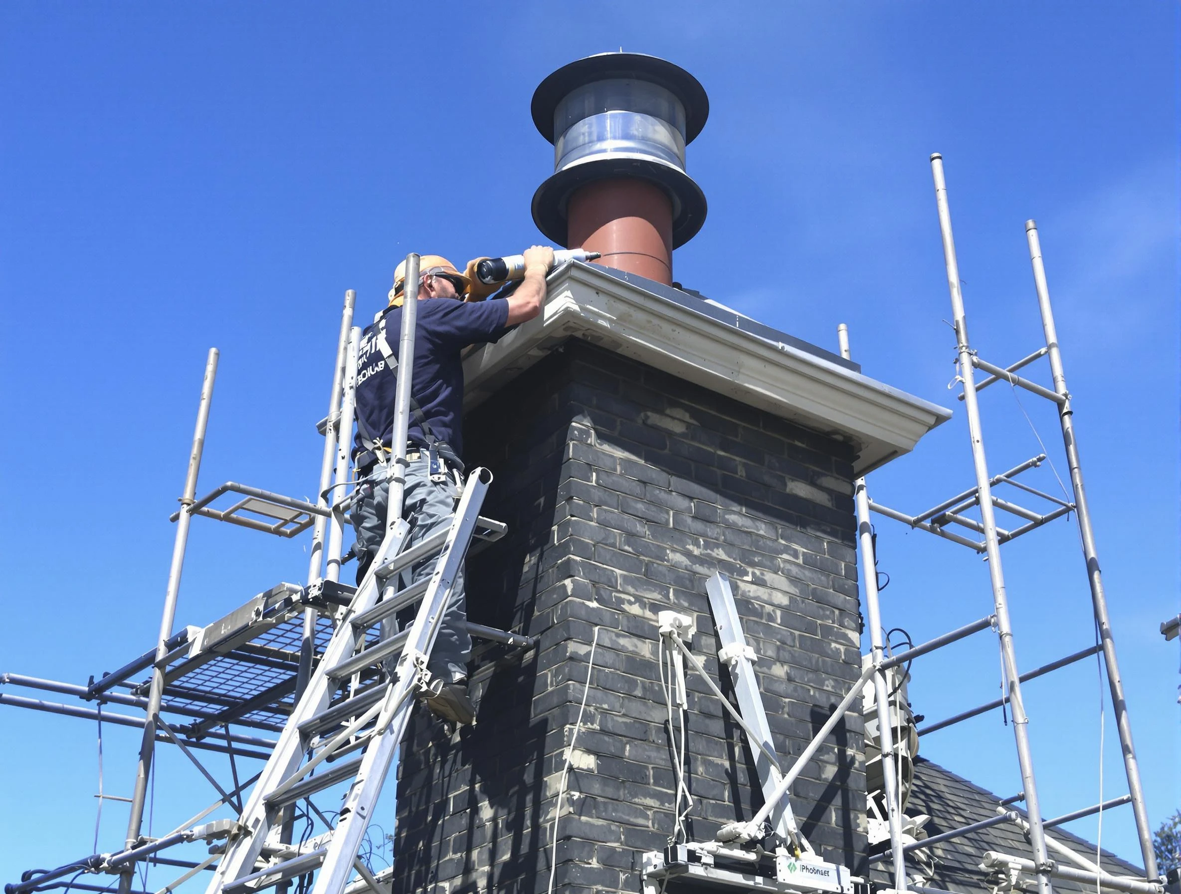 Sturdy chimney crown finished by Fairmount Chimney Sweep in Fairmount, CO